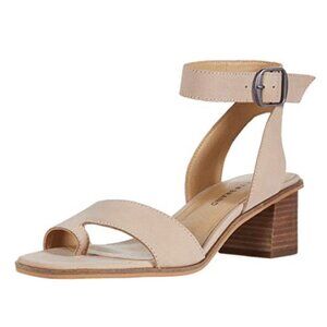 LUCKY BRAND Tan Leather Loklin Ankle Strap Heeled Women's Sandals Size 12M